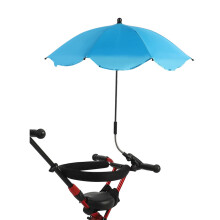 UV Protezione per Ombrello Passeggino, Regolabile a 360, Impermeabile, Colore Celeste
