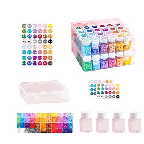 Complete Beads Art Set Includes Safe-48 colors standard m