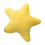 Star Shape Plush Cushion For Couches Beds Sofa Soft-Yellow 1