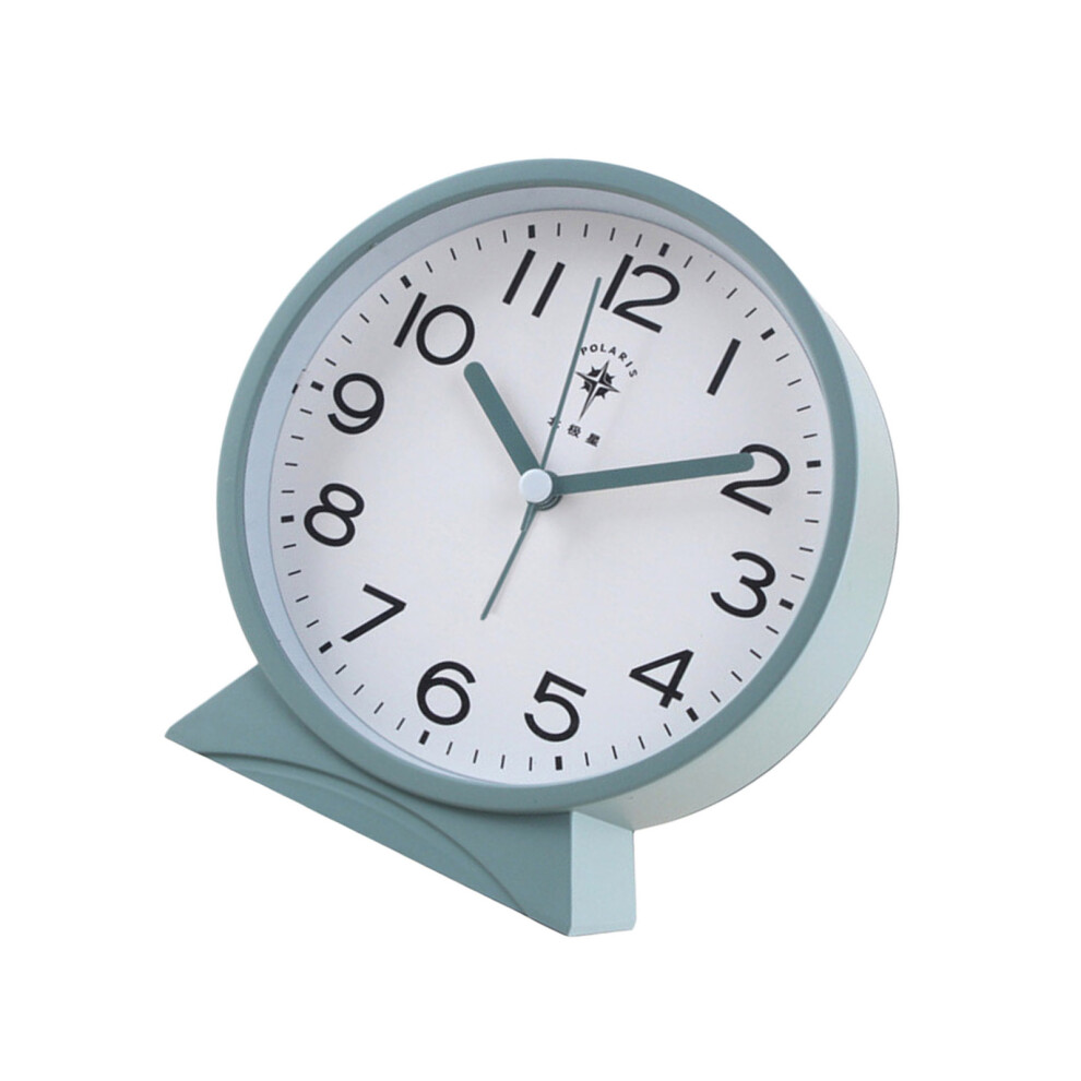 Children Bedroom Alarm Clock Quiet Movement Kids- Dark/Green
