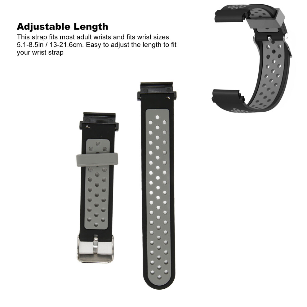 20 Mm Silikonarmband, Atmungsaktiv, Wasserdicht, 7465065653357