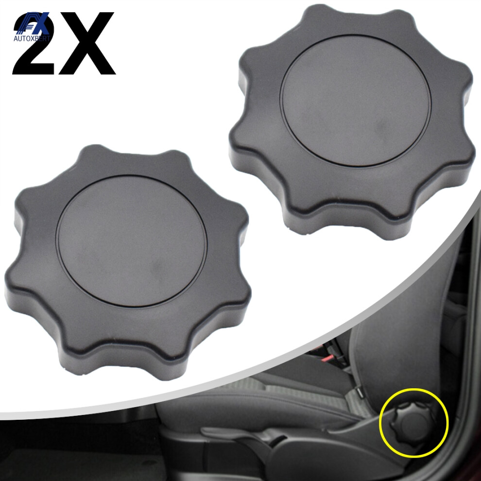 2Pc Front Seat Adjustment Knob Handle 1J0881671f Vw Beetle Bora Polo Golf Passat B5 Caddy Transporter T4 Jetta Mk4 Styling Black 6935161453133