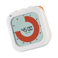 Stille countdown-timers voor klaslokaal, thuiskantoor,-Wit