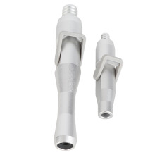 Aluminiumlegierungs-Drücker für Speichelabsaugventil mit kurzem Tip-Adapter