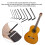 Guitar Adjustment Tools 9Pcs Metal Hex Wrenches Flat End for String & Fret Work 6