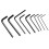 Guitar Adjustment Tools 9Pcs Metal Hex Wrenches Flat End for String & Fret Work 2