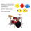 Drum Hardware 5Pack Cymbal Quick Release Nut Lightweight and Compact Design 4