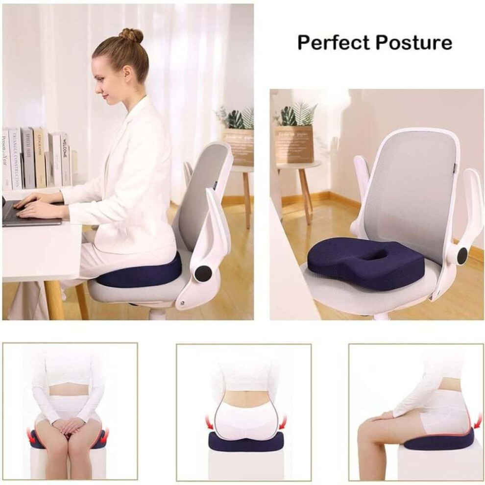 Donut Pillow For Tailbone Pain Relief And Hemorrhoid Support, Breathable Fabric Ensures Comfort During Long Hours Of Sitting