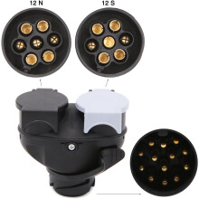 Spring-Loaded Dust Cover Adapter, Providing A Waterproof Seal For Your Trailer Light Converter Needs