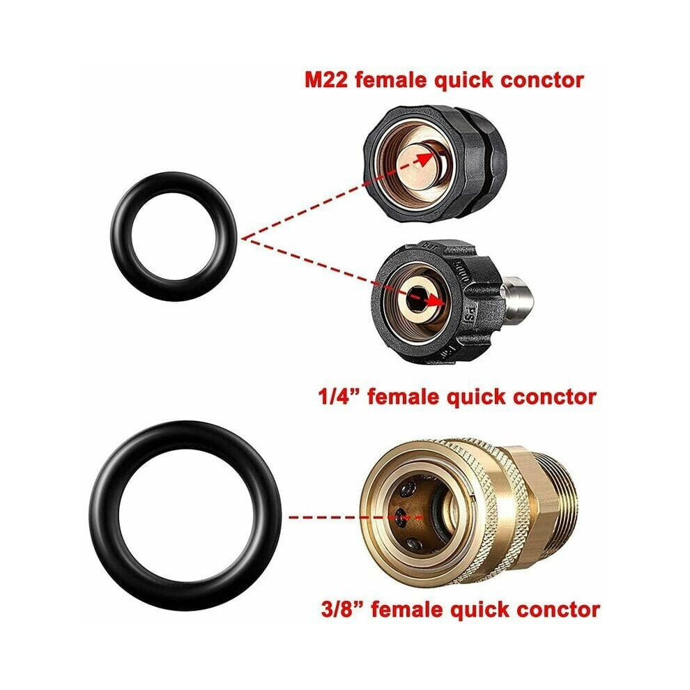 Ring Kit, Rubber O-Ring Assortment, Ideal For Plumbing And Auto Repair, Wear-Resistant Nitrile Rubber, High And Low Temperature Resistant, 200Pcs 9169997117427