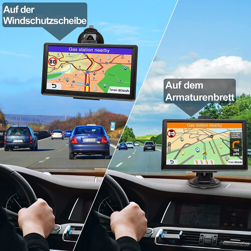 Έξυπνος πλοηγός GPS για αυτοκίνητα και φορτηγά, οθόνη αφής 7 ιντσών με χάρτες 2D και 2