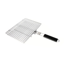 Roestvaste stalen grillmand 32 cm anti-aanbakoppervlakken