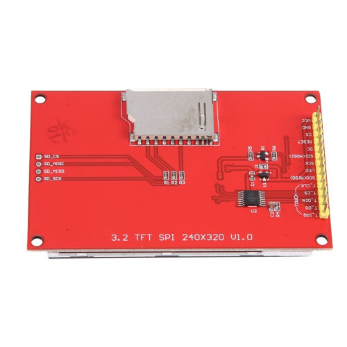 TFT de 3,2 Polegadas com MóDulo LCD de Toque 240X320 DOTS Interface SPI Driver IC ILI9341 2