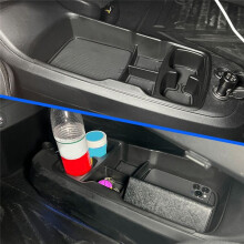 BoîTe de Rangement D'Accoudoir de Console Centrale de Voiture, Plateau de Couche InféRieure de Rangement Sous les Accessoires IntéRieurs pour EV6