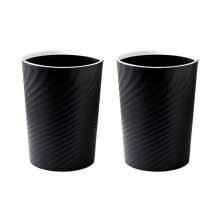 Cestino per Rifiuti Piccolo In Plastica, Contenitore per Rifiuti per Bagni, Cucine, Uffici, Dormitori, (Nero)