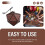 PU Leather D20 Dice Bag, Polyhedral Dice Pouch Portable Drawstring Bag for RPG, Game, DND Dice Bag, Brown 4
