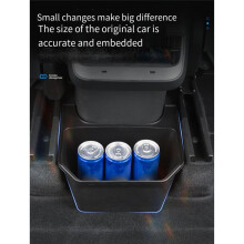 Caja de Almacenamiento para Asiento Trasero, Caja de Almacenamiento para Coche, Cubo de Basura Coche para Modelo Y, Decoración de Almacenamiento