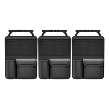 Set Borse Portaoggetti In Pelle per Bagagliaio Un'Auto, Set Strumenti Pieghevoli per Schienale Sedile 'Auto, Organizer Multifunzionale per Riporre