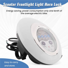 3 In1 LED Scheinwerfer Elektro Fahrrad Scooter Frontlicht Licht Hupe Schloss Instrumententafel Hupe Instrument Scheinwerfer