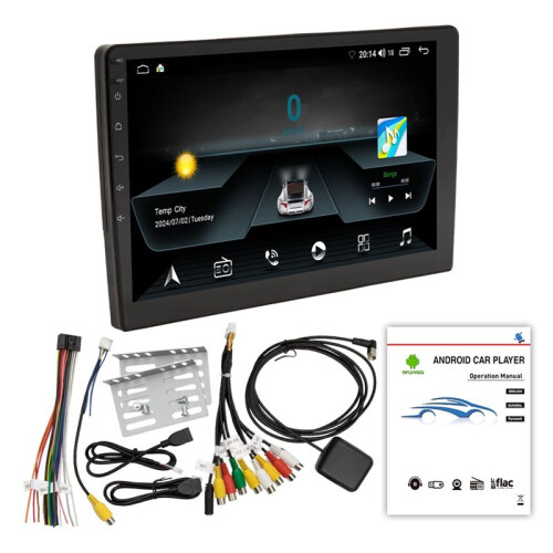 Car 10.1 Inch  Portable Screen GPS Navigation Display Wireless Carplay Android Auto MP5 Player 2+64G 1