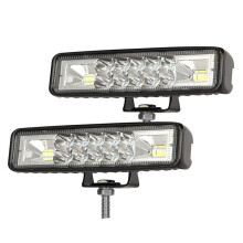 2 Stuks 6 Inch 120W Flood Spot LED Werklamp Bar Waterdicht Waarschuwingslampje voor Offroad Auto Tractor Truck SUV Rijden