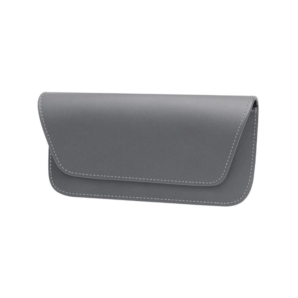 Car Glasses Case Leather Auto Sun Visor Glasses Holder Sunglasses Clip Card Ticket Holder Interior Universal Storage B