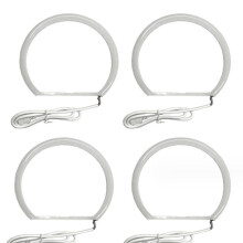131 mm Mehrfarbiges RGB-Auto-Angel-Eyes-LED-Licht-Halbkreis-Halo für  3Er-Serie E36 1990-2000 E46-Scheinwerferlampe