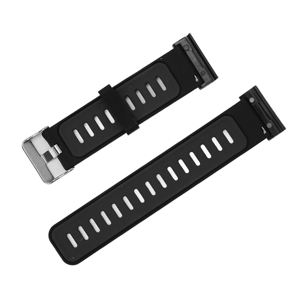 Adjustable 26Mm Silicone Strap For Coros Vertix 2 & Garmin Fenix Black/Dark/Grey 7891369979549