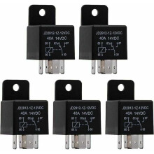 Relaisbeveiliging voor voertuigen, ABS-behuizing, koperen spoelen, zilveren contacten, 12V DC SPDT-autorelais garandeert een lange levensduur en