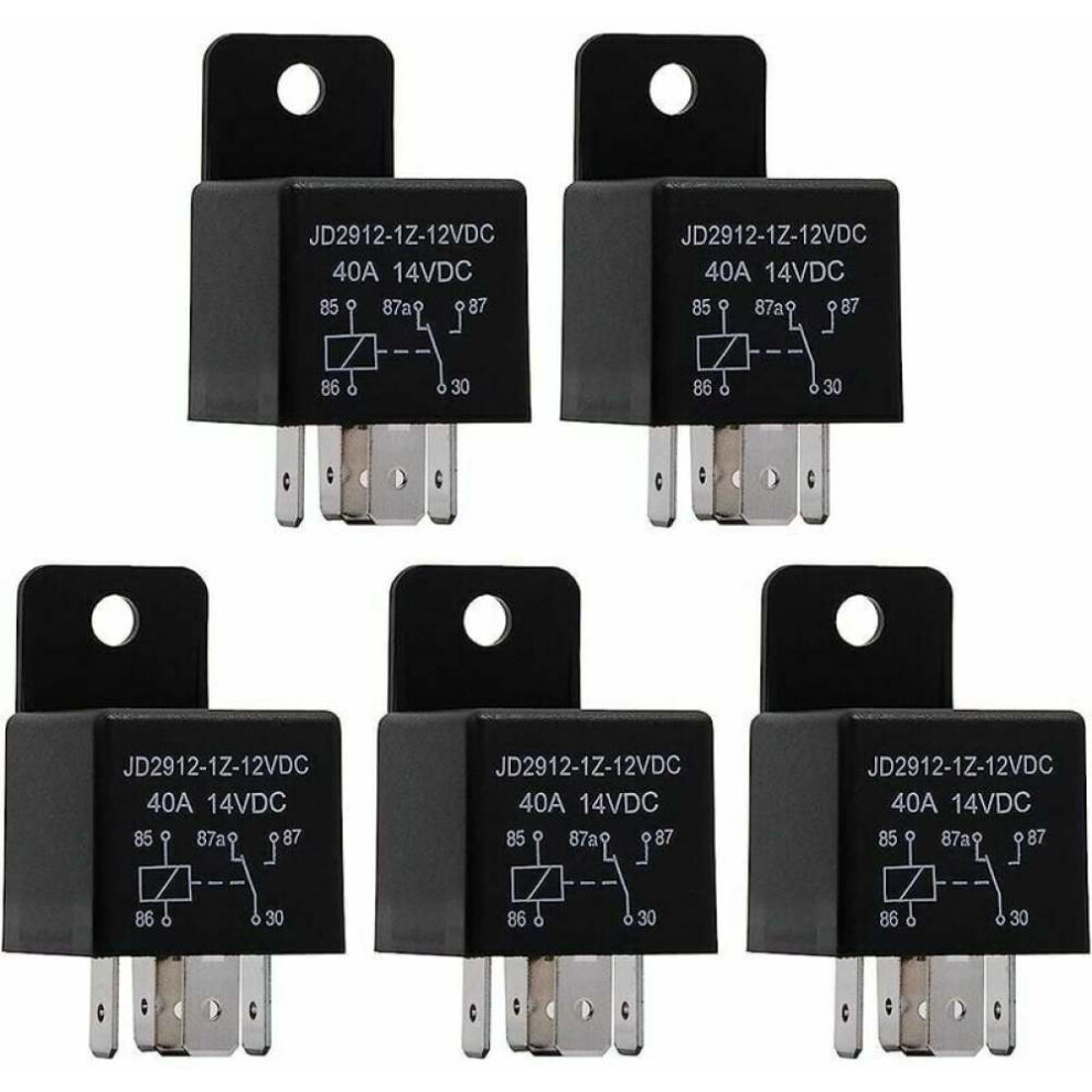 Automotive Relay For Switch Power, 12V 40A Spdt With Interlocking Relay Socket, Durable Construction Ensuring Reliable Performance In Various 9128293120012