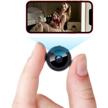 Vielseitige Mini-Kamera für Weitwinkelüberwachung, bietet Full-HD-1080p-Echtzeitüberwachung mit Infrarot-Nachtsicht und Bewegungserkennung