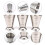 Cocktail Jigger Set, Stainless Steel For Multi-functional Use, Barware Essential Tools For Professional Bartender Accuracy 3