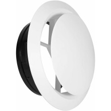 Eenvoudig te installeren ventilatieroosterkap, hoogwaardig rond ABS-plafondventilatierooster voor optimale ventilatieregeling in diverse ruimtes,