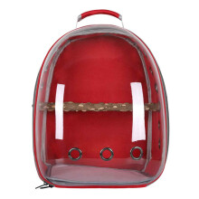 Pet Traveler, Humanization Design for Birds, Breathable Cowhide Leather Backpack for Exploring Together, Recommended for Parrots and Similar Sized