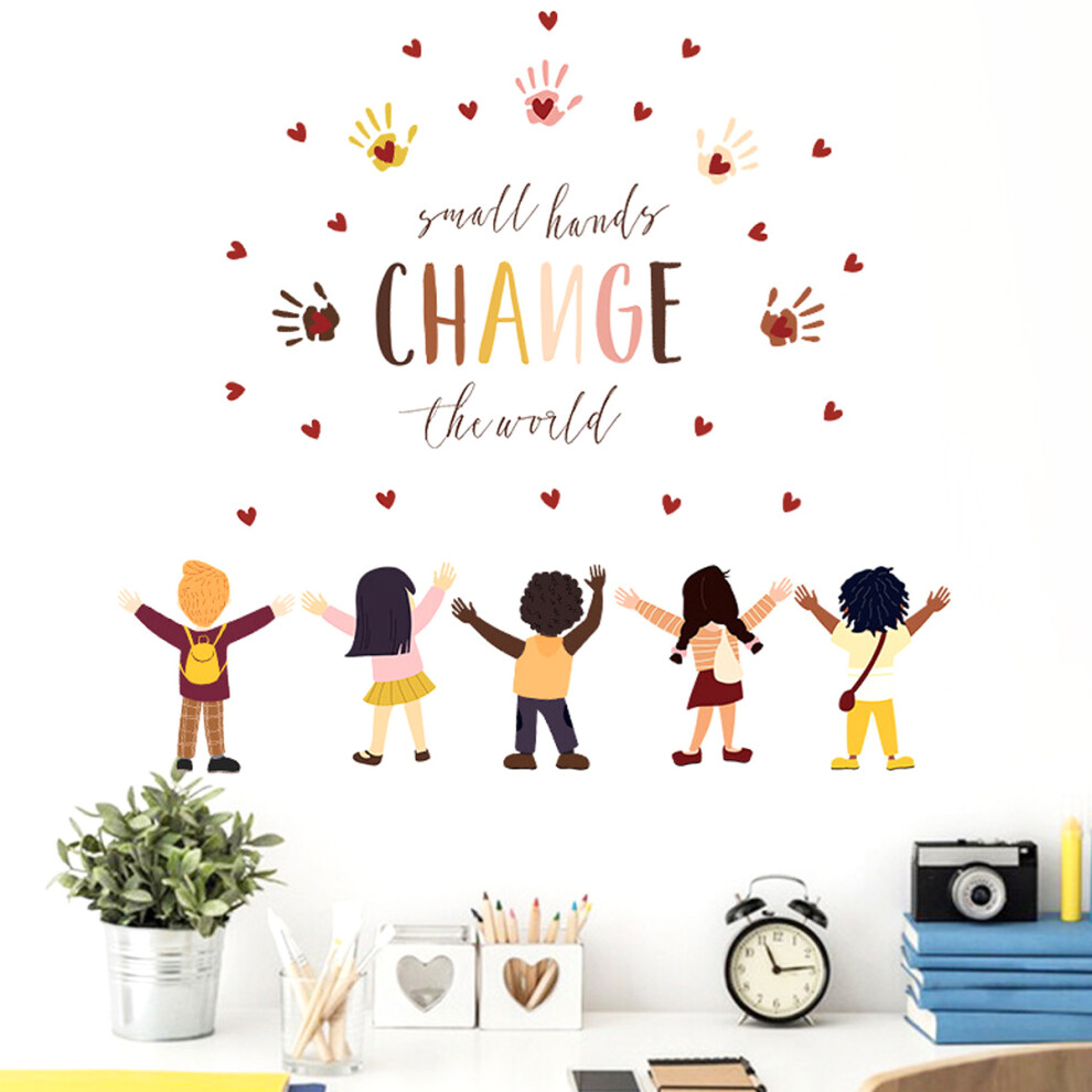 Artistic Atmosphere, Motivational Quotes Wall Stickers, For Playroom, Nursery Decor, Encourage Creativity, Educational Tool