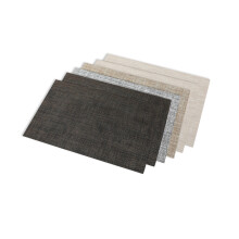 Stylish Table Protectors, Double Layered Cloth Placemats with Heatproof Non-Slip Woven Design, Easy Care for Everyday Dining (Set of 6)