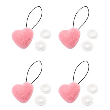 Lot de 4 pinces à couverture innovantes sans aiguille en-Rose