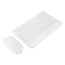 Ensemble clavier et souris sans fil Bluetooth, blanc, batteries de 180mAh