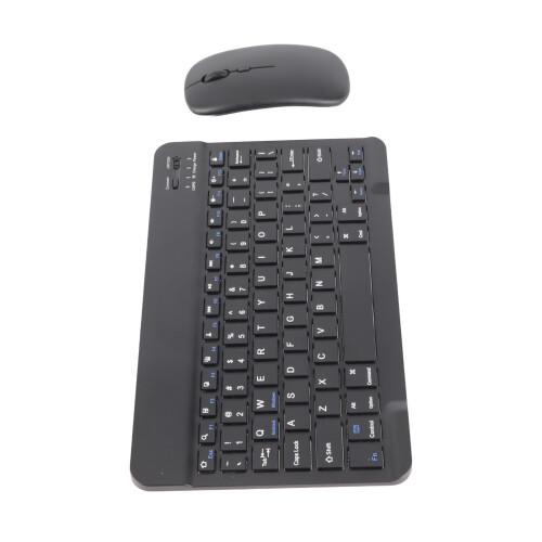 Wireless Bluetooth Keyboard & Mouse Set, Portable, Black