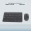 Wireless Bluetooth Keyboard & Mouse Set, Portable, Black 3