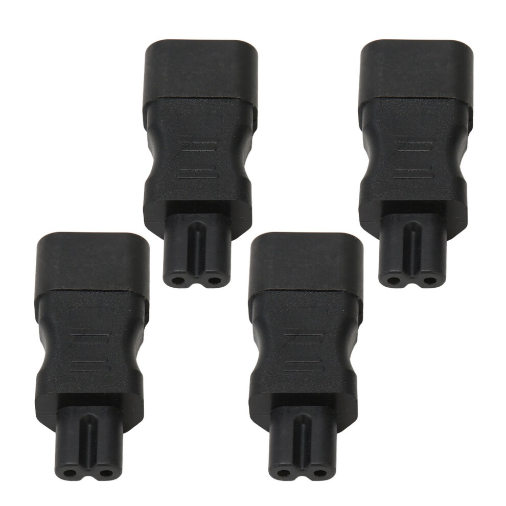 4Pcs Iec320 C14 To C7 Power Adapter Universal Connector For Pdu Case Black 4661369981384