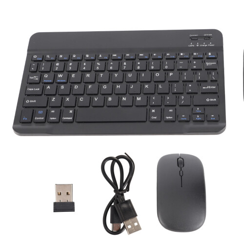 Wireless Bluetooth Keyboard & Mouse Set, Portable, Black 1