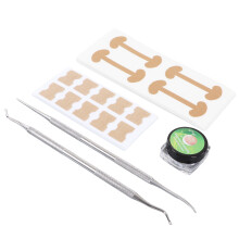 Ensemble de soulagement pour ongles incarnés : 60 patchs, lime, pousseur et 50 strips