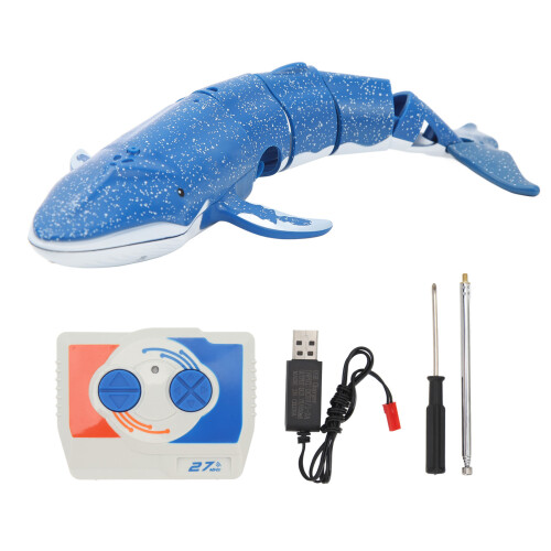Remote Control Whale Diving Toy 2.4G, Blue, 8.5oz, 3.7V Battery 1