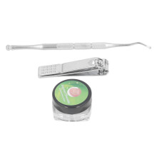 Kit de Correcteur d'ongle incarné 60 pièces, bandes en forme C et coupe-ongles