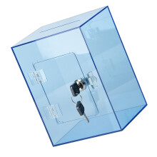 Tirelires carrées modernes en acrylique, résistantes à la-Bleu