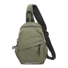 (Green) Crossbody Bag Men's Single Shoulder Small Backpack Chest Bag Women's Cycling Sports Mountain Climbing Boys Tablet Lightweight Mo