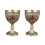 2Pcs 30ml Wine Cup Vintage Medieval Goblet Drinking-Qinggu 1