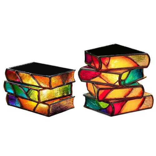 Mini Book Stack Succulents Pot-   Flower pot 3 layers 2