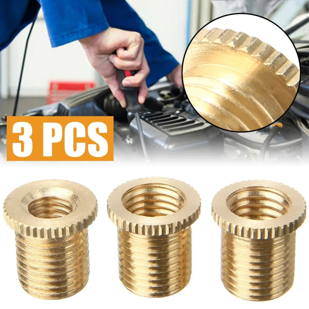 Carhome 3X Gear Shift Knob Thread Adapter Nut Insert Kit M10x1.25 M10x1.5 M8x1.25 Aluminum Alloy Shift Knob Thread Adapter Ne 6935161439403